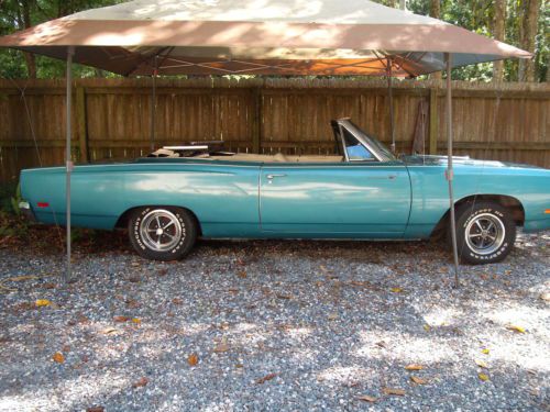 1969 plymouth roadrunner convertible, 440, bucket seats, center console auto