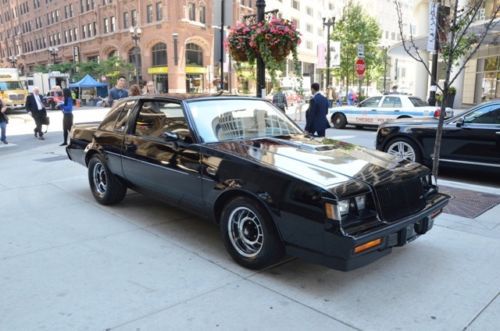 1987 buick grand national, black/black, cold air intake, slicks, 3.8l turbo