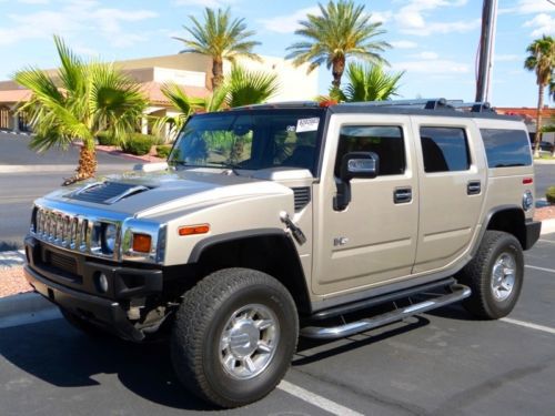 07&#039; hummer h2 awd luxury pkg navigation 3rd seat sunroof heated seats no reserve