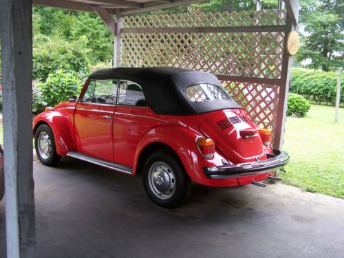Vw super beetle bug convertible car 1974 model - nice condition!!