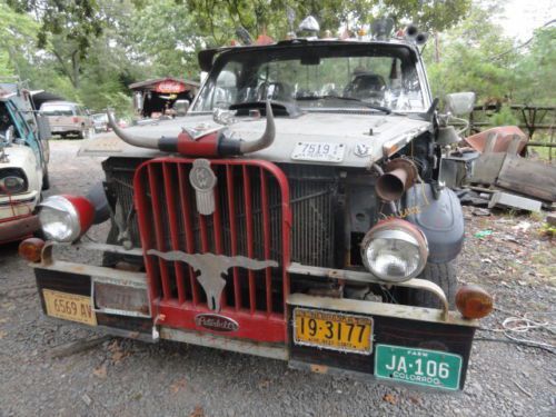 Highly modified ford f-250 diesel pickup rat rod art