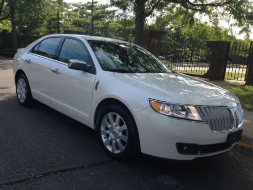 2012 lincoln mkz_awd_htd &amp; cld seats_pearl white_rebuilt salvage_no reserve !!!