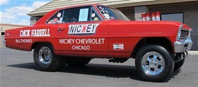 1966 chevrolet nova a/fx funny car w/ 489 - cid big block 4speed manual wow!!!!!