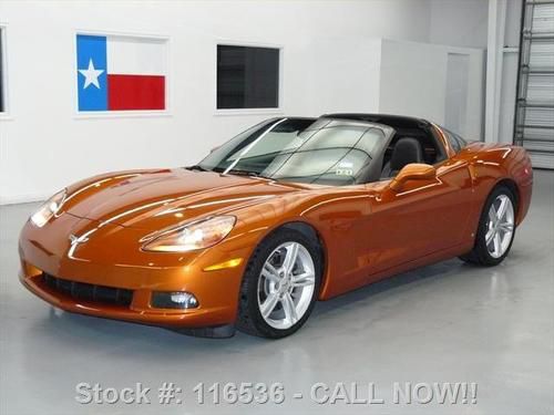 2008 chevy corvette 6-speed alloys atomic orange 13k mi texas direct auto