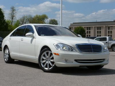 2007 s550 4matic white w/ cashmere leather front &amp; rear heated/cooled seats