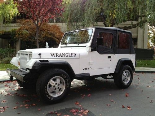 1990 jeep wrangler 30k original miles 6-cyl 5spd one owner in beautiful shape yj