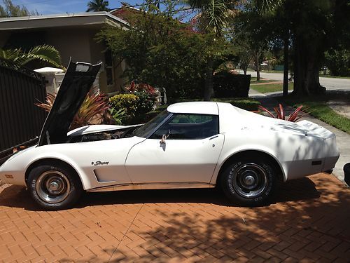 1974 chevrolet corvette wpb fl great project runs and drives fresh crate 350
