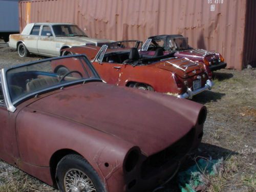 &#034;3&#034; mg midget convertibles for 1 price! no reserve! all need total restoration