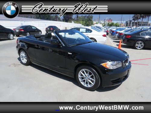 Certified leather 1 series 128i convertible 2d auto 6-spd w/od &amp; stptrnc rwd