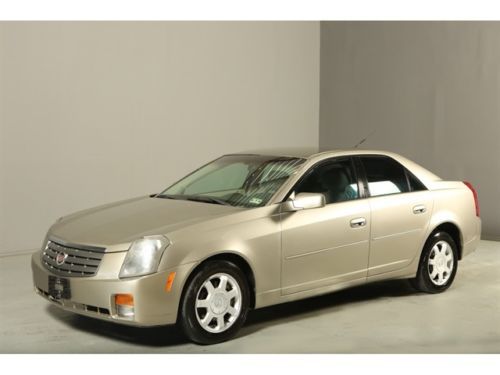 2004 cadillac cts leather wood 89k miles auto alloys gold on tan clean car !