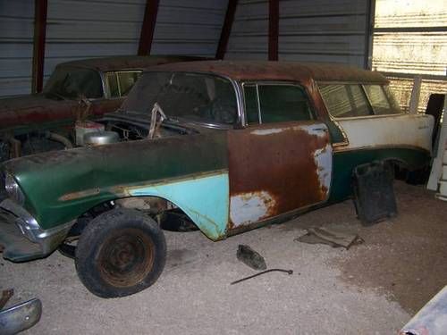 1956 chevy nomad bel air /150/210 and 1956 chevy parts car...rare hard to find