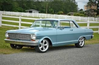 1963, blue, new interior, fresh 283, turbo 350, beautiful paint, 17 inch wheels