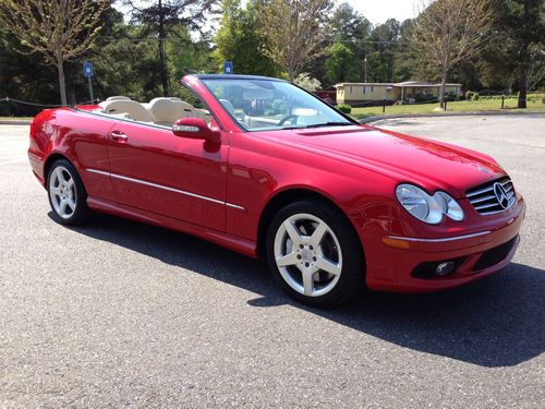 2005 clk 500 convertible with low miles