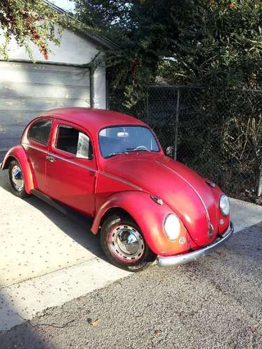 1963 volkswagon bug classic beetle restored inside cab.