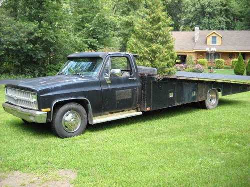 1981 chevy ramp truck c30 car hauler tow 454 engine a/c complete