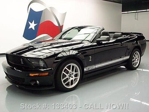 2008 ford mustang shelby gt500 convertible 6-spd nav 1k texas direct auto