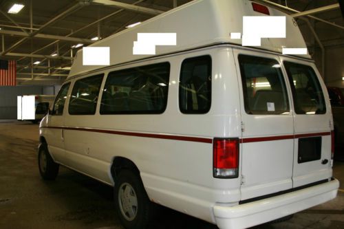 2001 ford e-250 econoline base extended wheelchair van ***no reserve***
