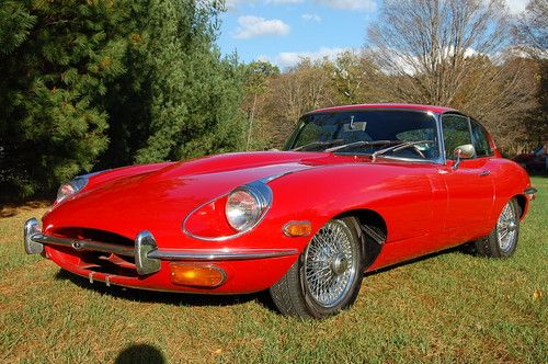 1969 jaguar xke series 2 coupe red. great driving example! just serviced!