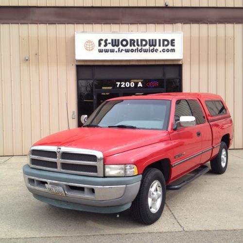 1997 dodge ram 1500 pick-up truck auto air 2wd 5.9l v8 extended cab with topper