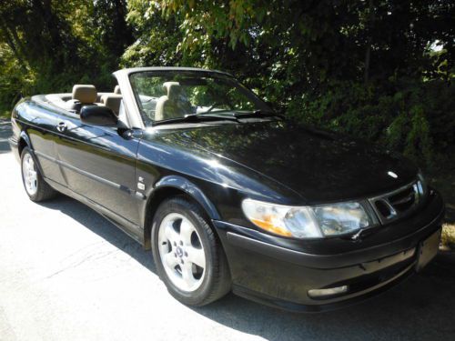 2001 saab 9-3 convertible only109,721miles 5spd 2liter4cyl turbo airconditioning