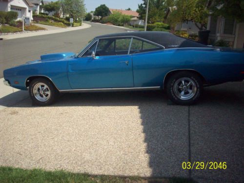 California, rust free, solid, blue body with vinyl top