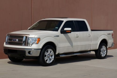 09 ford f150 lariat 4x4 crew cab loaded 1 owner auto check certified nav mroof!!