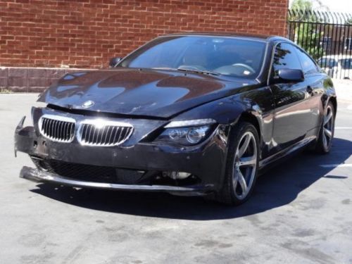 2009 bmw 6 series 650i damaged repairable salvage fixable runs! priced to sell!