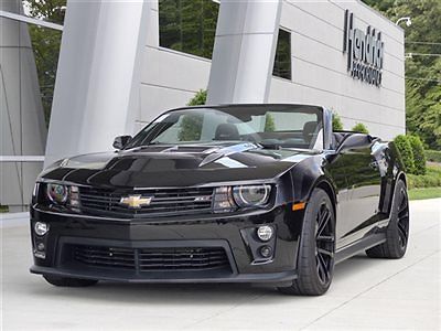 2dr convertible zl1 barely over 2k miles!  stunning black paint! low miles autom