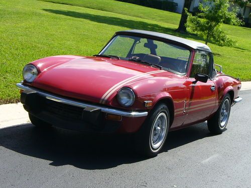 1978 triumph spitfire. video! as solid as you will find! new top drive anywhere!
