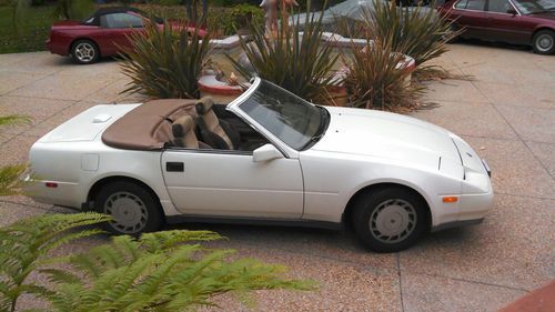 1988 nissan 300zx white/tan convertible
