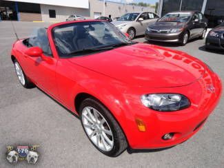2008 red sport mx5 6 speed manual convertible