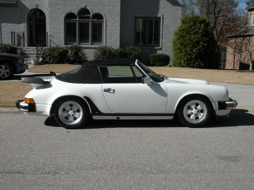 1986 porsche 911 carrera cabriolet grand prix white free shipping with buy now $