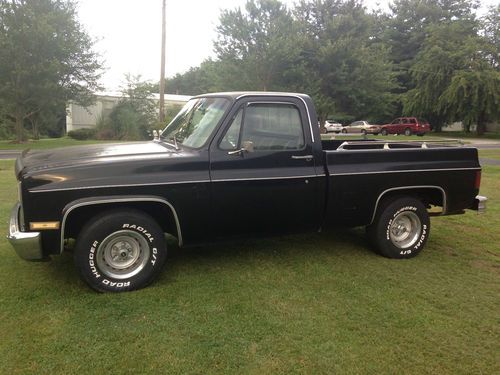 1983 chevrolet c-10 pickup 2wd  solid nc truck custom deluxe factory ac truck