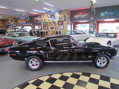 1968 ford mustang fastback 351 automatic black on black
