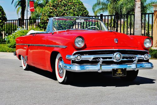 Absolutley stunning 1954 ford sunliner convertible automatic new top must drive