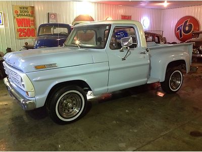 1969 ford f100 shortbox step side 1/2 ton pick up! with video!!!