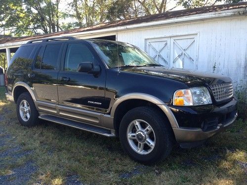 2002 ford explorer loaded 4x4 v8 3rd row seats clean loaded truck no reserve!