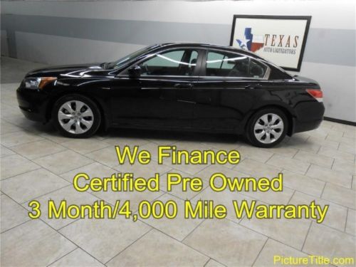09 accord ex-l auto leather heated seats certified we finance texas