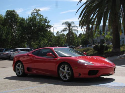 Ferrari 360 modena coupe red with daytona seats six speed manual excellent