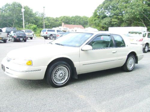 1997 mercury cougar xr-7 pearl white beautiful!