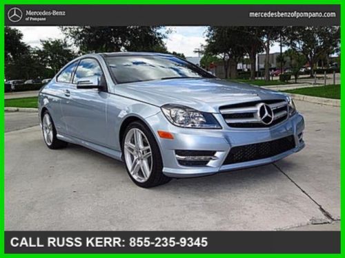 2013 mercedes-benz  c250 coupe certified turbo 1.8l i4 16v automatic rwd nav sat