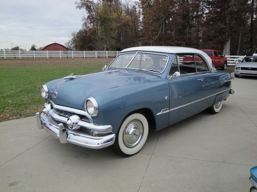 1951 ford victoria frame-off restoration hot-rod 37,555 miles (all-new)