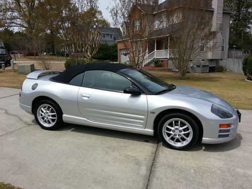 2001 mitsubishi eclipse spyder gt conv 3.0l low miles - single owner - sirius