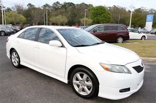 Used 2009 toyota camry se white leather auto sunroof proctor honda tallahassee