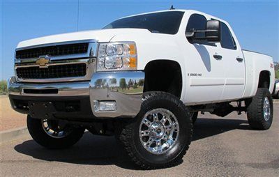 No reserve 08 chevy crew duramax 6.6l diesel 2500 hd 4x4  lifted sb 1owner clean