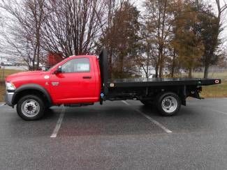 New 2012 ram 5500 4wd dually cummins diesel flatbed - shipping/airfare included!