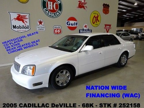 2005 deville,v8,heated/cool leather,onstar,16in chrome wheels,68k,we finance!!