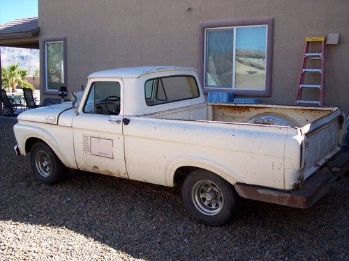 1963 ford f100, shortbed, v8, 292, manual trans, original paint, running project