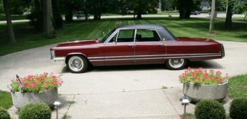 1968 imperial, lebaron. burgundy with black leather interior and top. loaded!