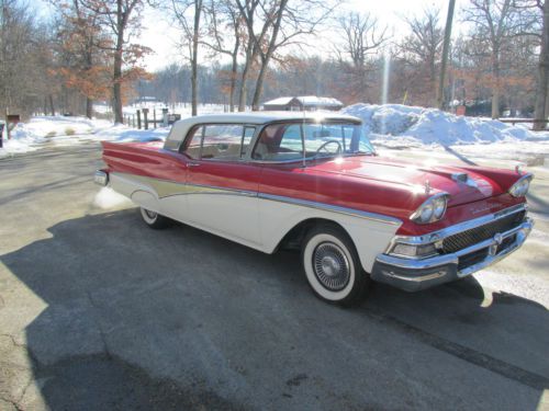 1958 ford skyliner retractable # match runs great see videos  nice car 1957 1959